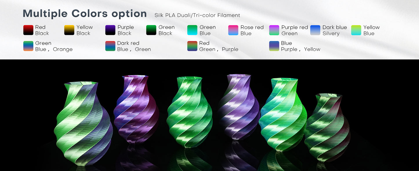 PLA silk dual colour