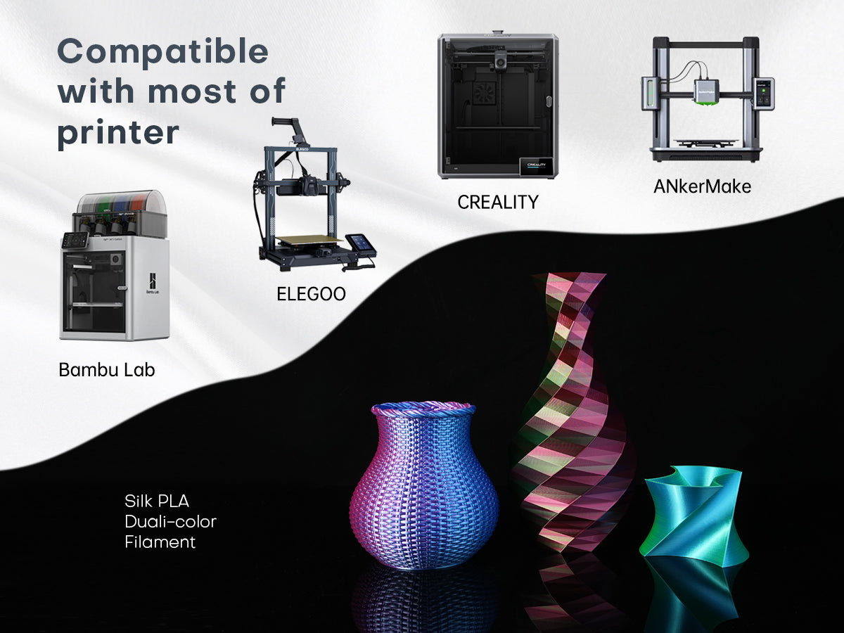 PLA silk dual colour