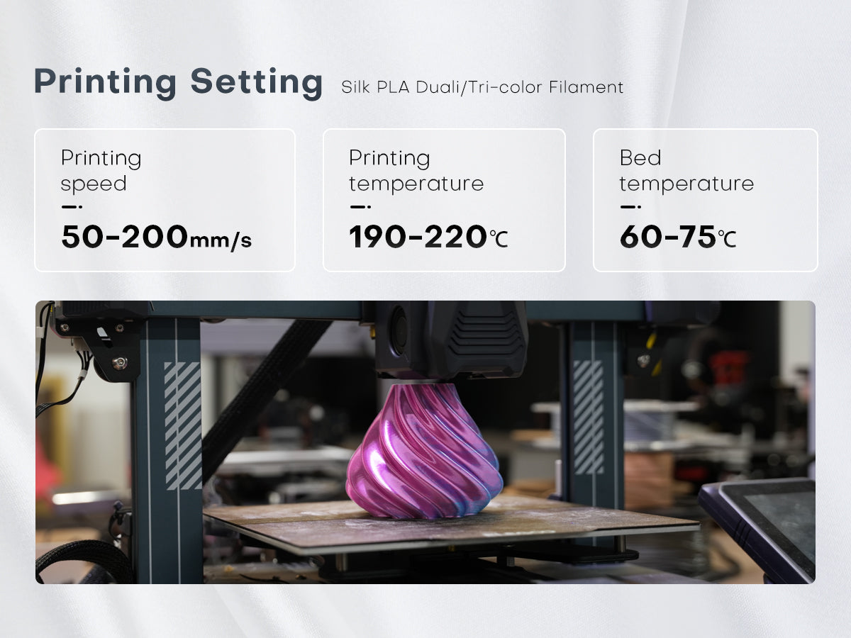 PLA silk dual colour